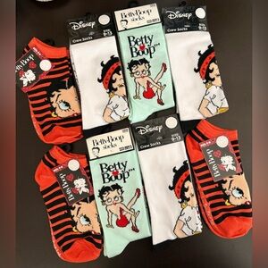 🆕🧦 BETTY BOOP LIMITED EDITION 8-PIECE SOCK COLLECTION. BRAND NEW WITH TAGS!